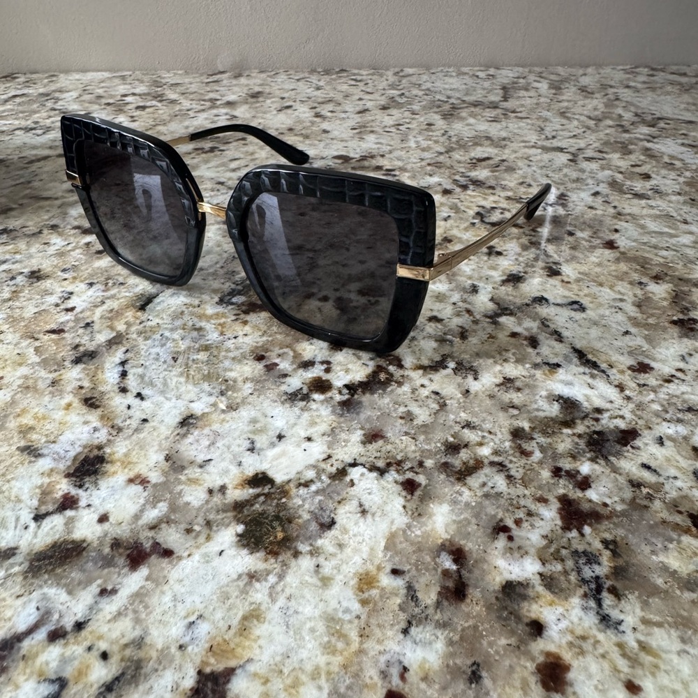 Dolce & Gabbana Chic Black Square Sunglasses